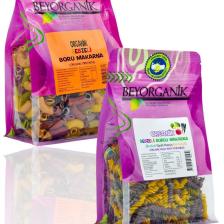 Organik Sebzeli Makarna Seti 2*li (organik Boru Makarna / Sebzeli Burgu Makarna 240gr)