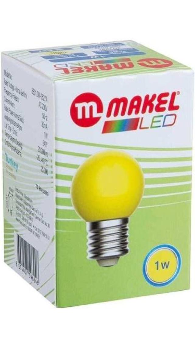 Makel 1W Led Gece Lambası Sarı