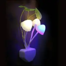 Petrix Çiçekli Dekoratif Rgb Sensörlü Gece Lambası