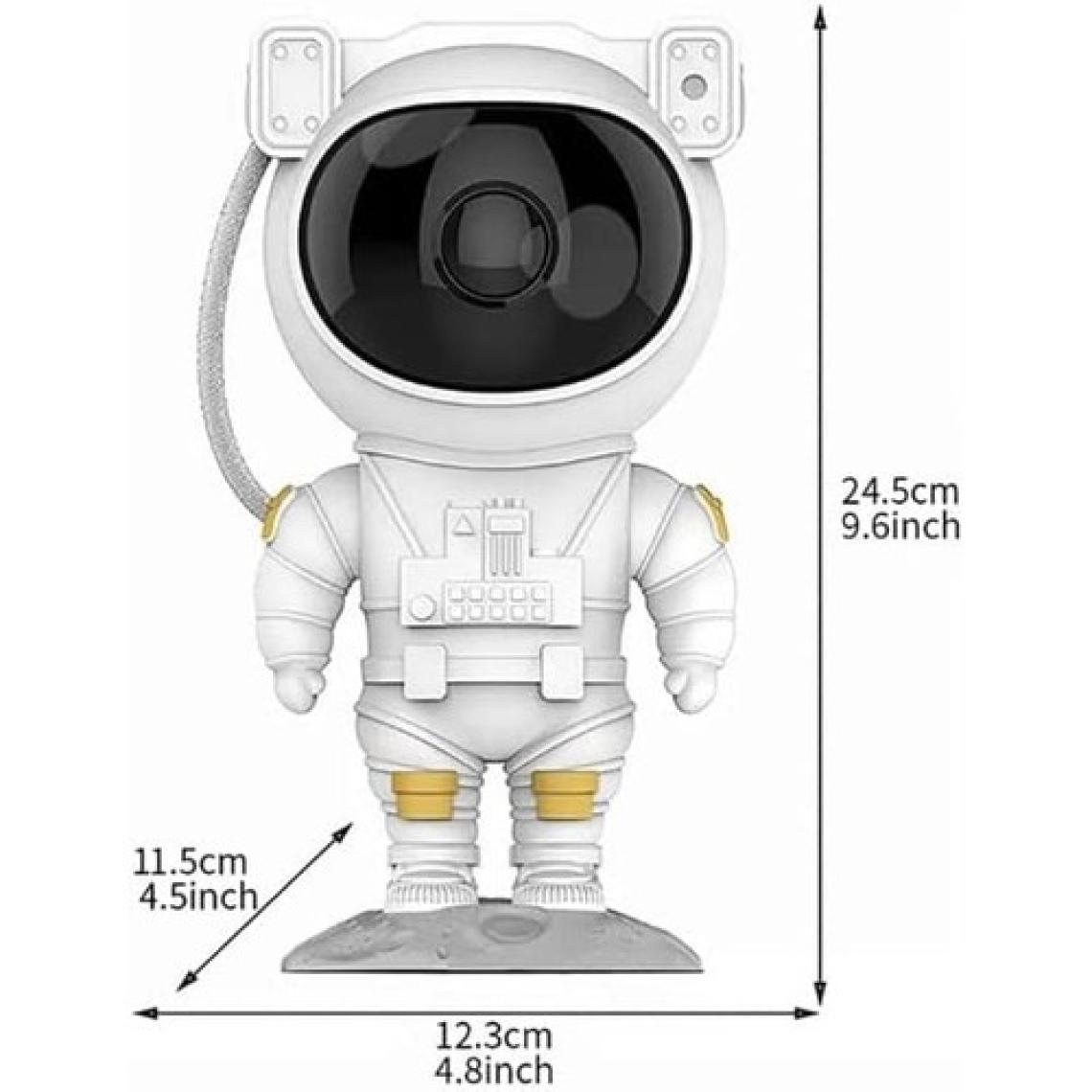 Coverzone Astronot Gece Lambası Dekoratif Uzaktan Kumandalı Galaksiler ve Yıldızlar 8 Farklı Mod Ile Göz Yormayan Uzay Efektleri Gökyüzü Projeksiyon Işığı Çocuk ve Genç Odası Için Hediyelik LP846