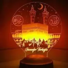 Kabe Tasarımlı Dini Hediye Led Lamba, İslami Hediyelik, Işıklı Ramazan Hediyesi, Kabe Temalı Ramazan Dekoru
