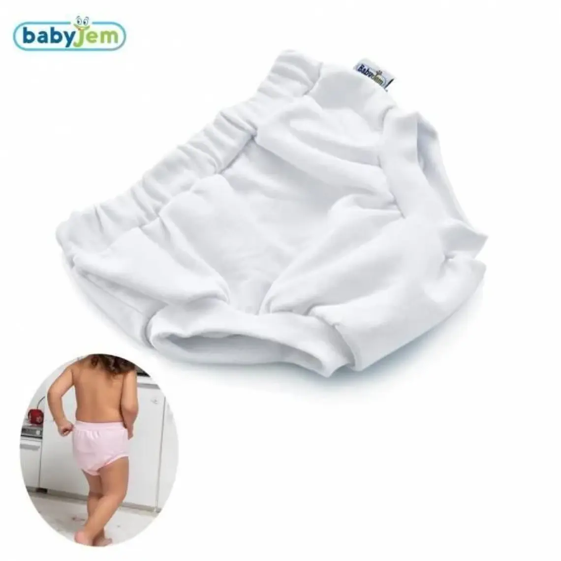 Baby Jem Soft Alıştırma Külodu Beyaz 3 Yaş