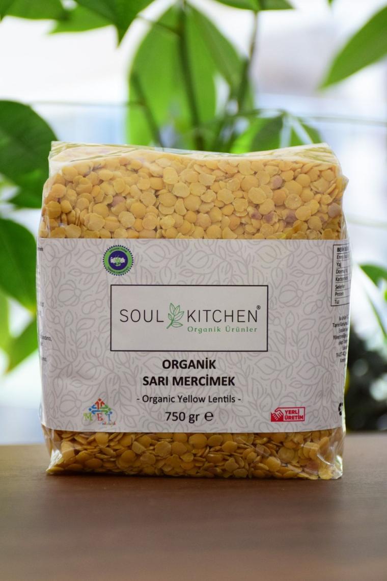 Organik Sarı Mercimek 750gr
