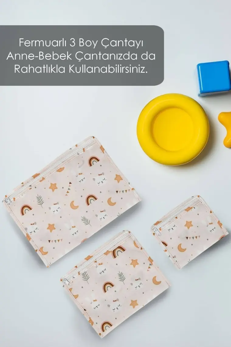 Meleni Baby 6'lı Bebek Hastane Çıkış Organizeri Bebek Valiz Düzenleyici Baby Seyahat Seti