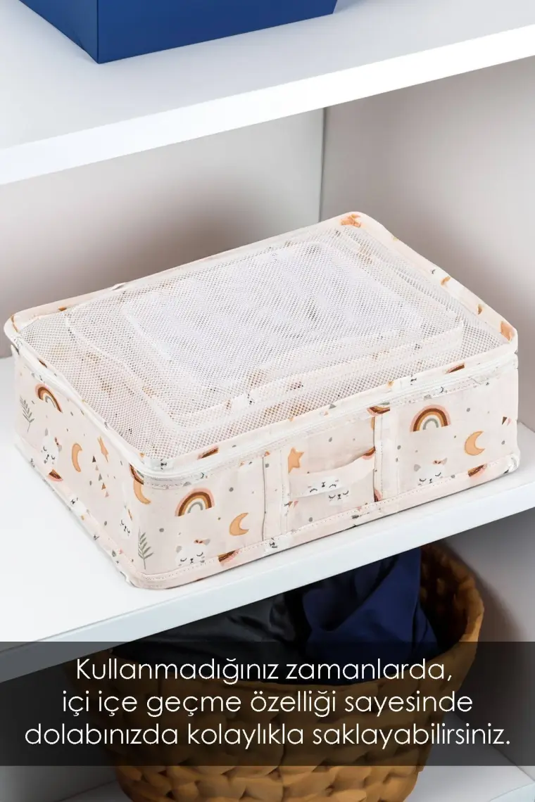 Meleni Baby 6'lı Bebek Hastane Çıkış Organizeri Bebek Valiz Düzenleyici Baby Seyahat Seti