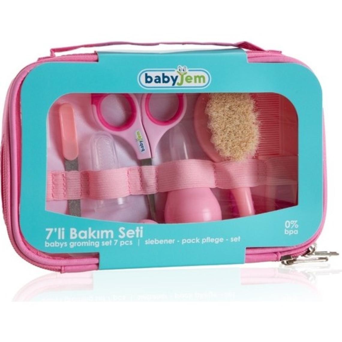 Baby Jem Bebek Bakım Seti 7li Pembe