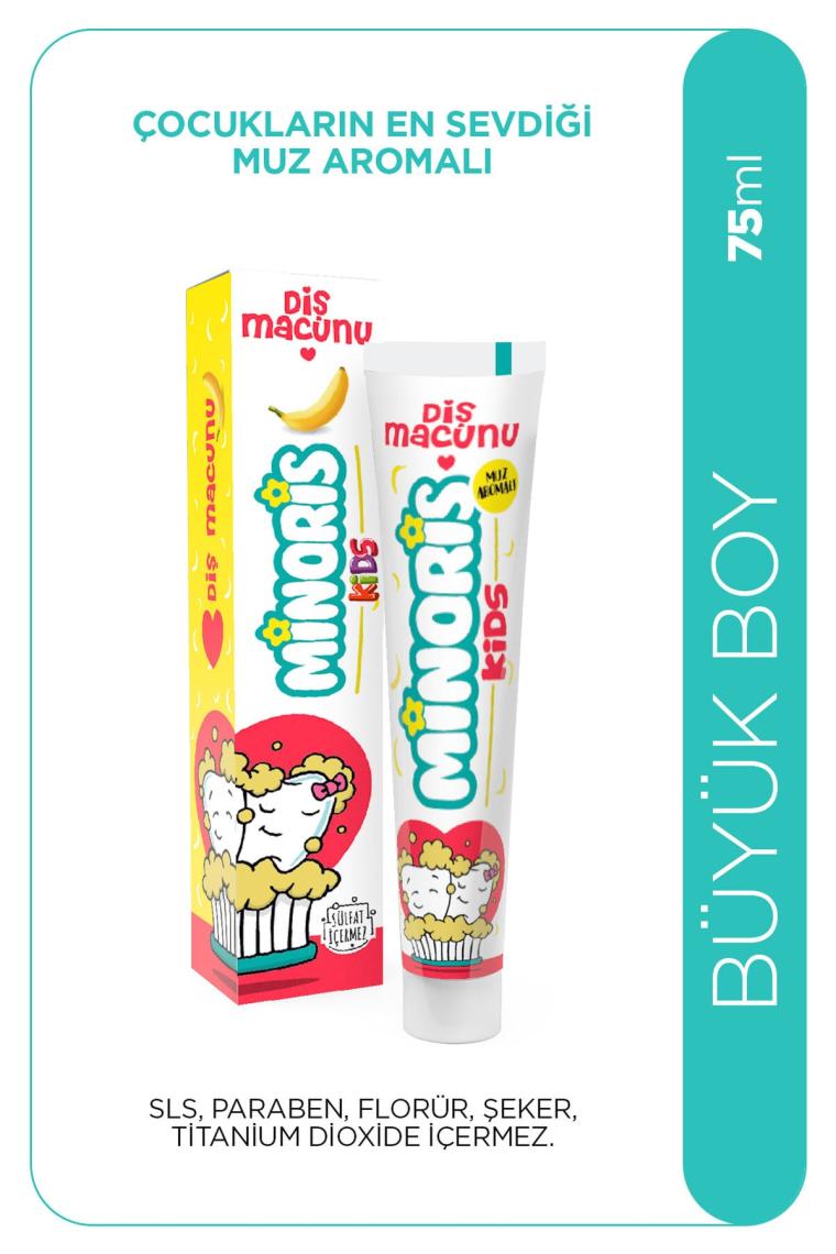 Kids Diş Macunu 75ml, Sülfatsız, Florürsüz, Organik Içerikli