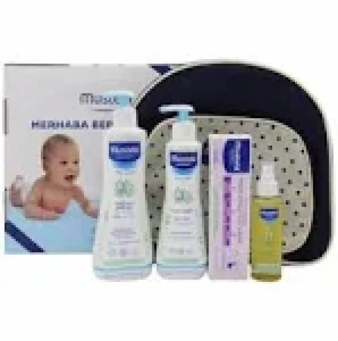 Mustela Merhaba Bebek Bakım Çantası Seti – Yenidoğan ve Bebekler İçin Temel Cilt ve Saç Bakım Ürünleri