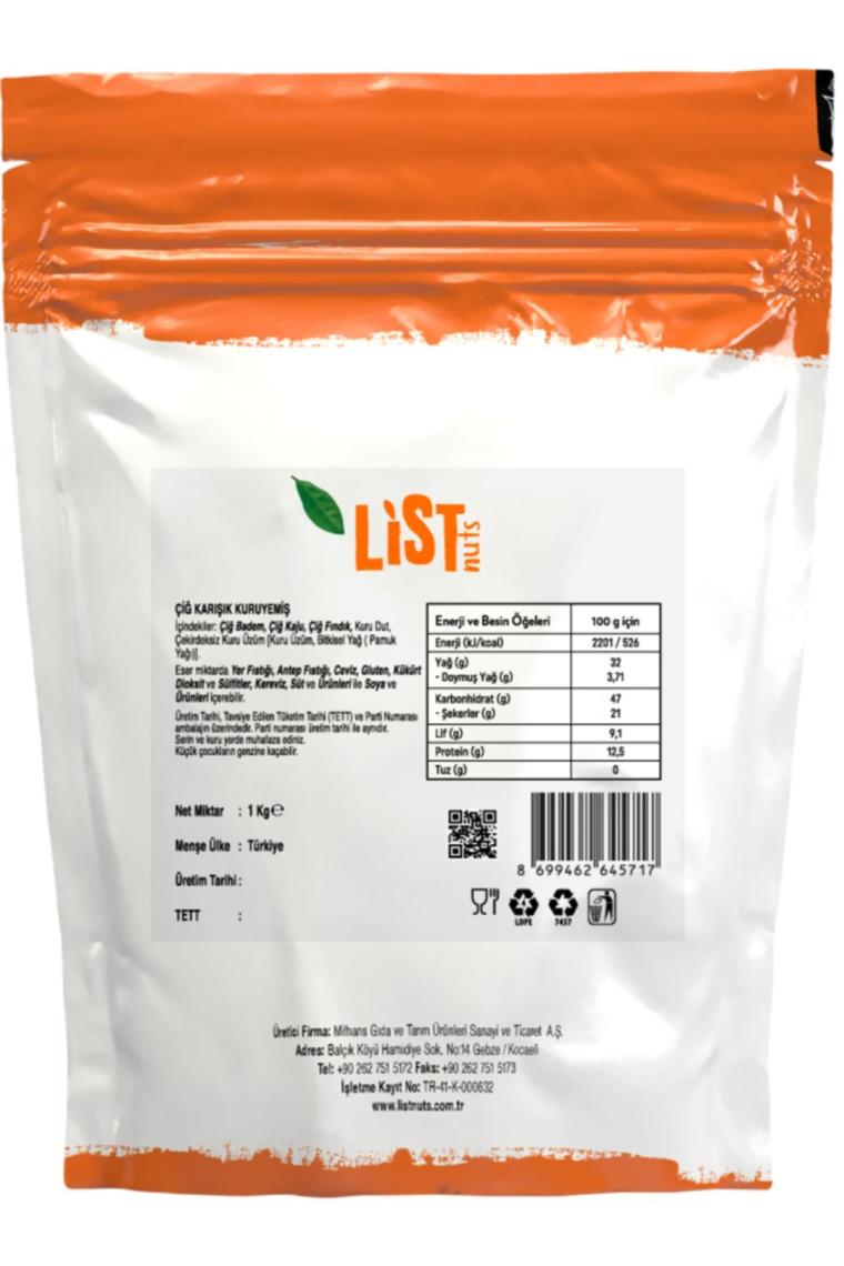 Çiğ Karışık Kuruyemiş 1 Kg