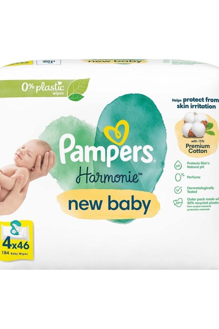 Prima Pampers Harmonie 46 Yaprak 4'lü Paket Islak Mendil