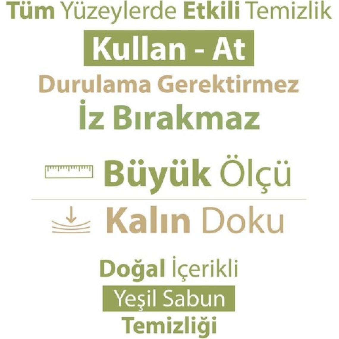 Turco Doğadan Yer Temizlik Havlusu Yeşil Sabun 12X50(600 Yaprak)
