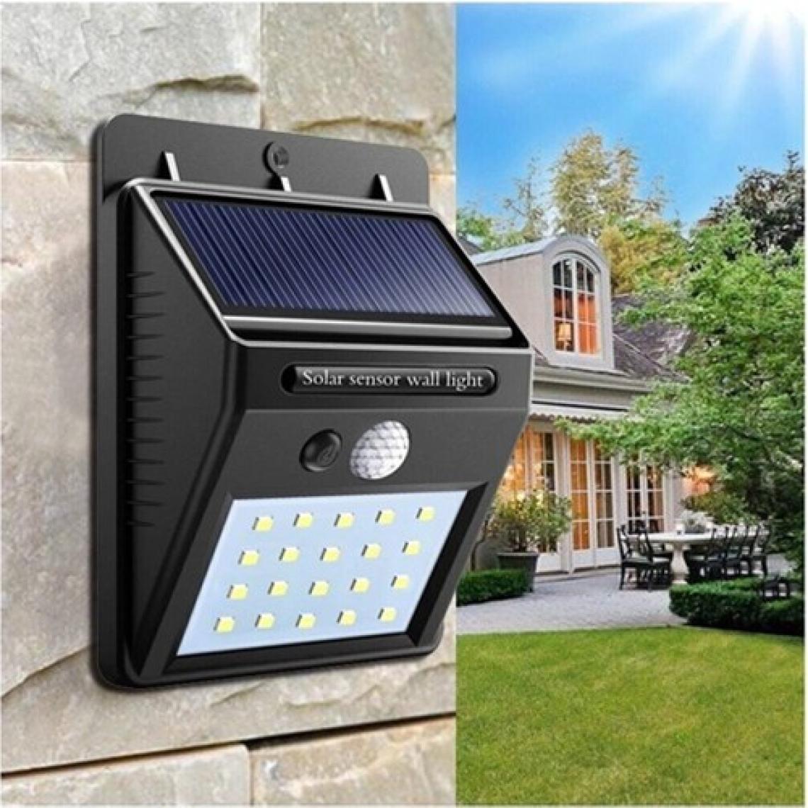 Gaman 20 LED Karanlık Sensörlü Güneş Enerjili Solar Duvar Lambası