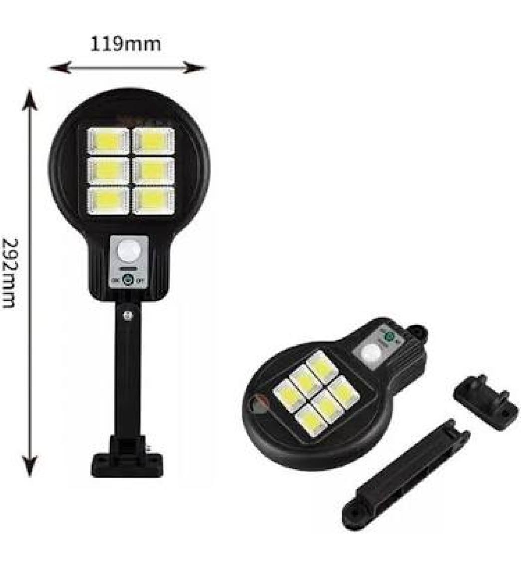 Gaman CL-182-6 Solar Güneş Enerjili Sokak Lambası Bahçe Armatürü Aydınlatması 3 Modlu 29CMX11.8CM