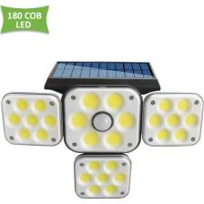 Technosmart 180COB Ledli Solar 4başlıklı Bahçe Aydınlatma Duvar Lambası Güneş Enerji Hareket Sensörl
