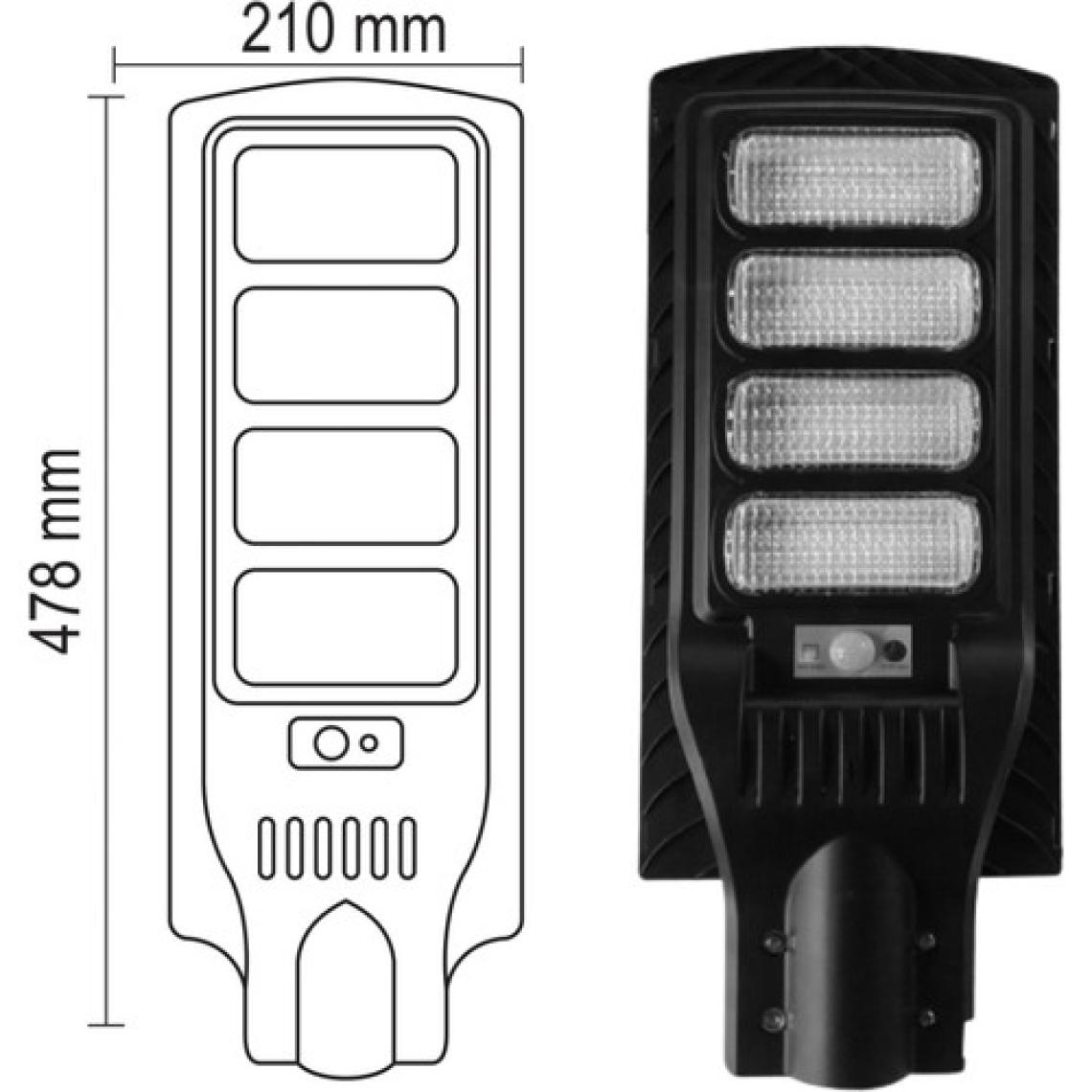 N&D Lighting 200WATT Solar Güneş Enerjili Bahçe ve Sokak Lambası