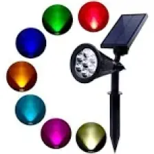 Greentech Güneş Enerjili Renk Değiştiren 7 Ledli Bahçe Işık / GT-SL04