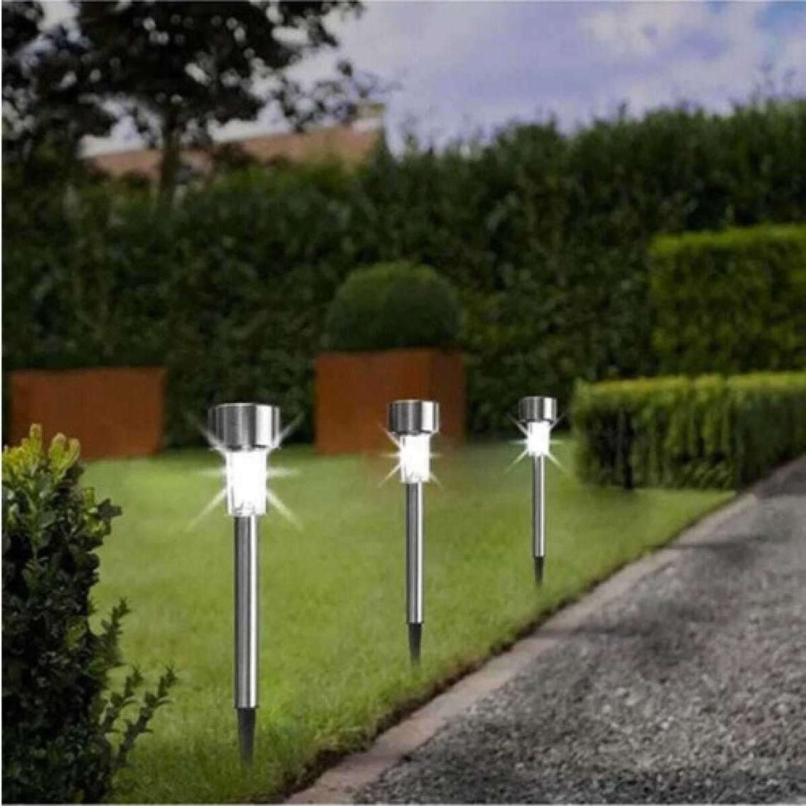 Balp 2 Adet Güneş Enerjili Aydınlatma  Solar Saplama Bahçe Lamba 28 cm