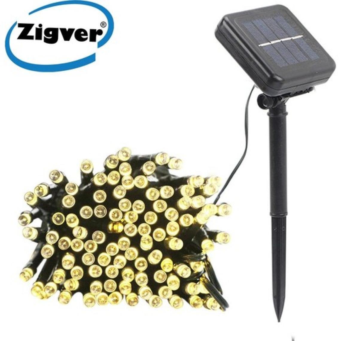 Zigver Solar Güneş Enerjili Dış Bahçe 8 Modlu 10METRE 100 LED Gün Işığı Aydınlatma