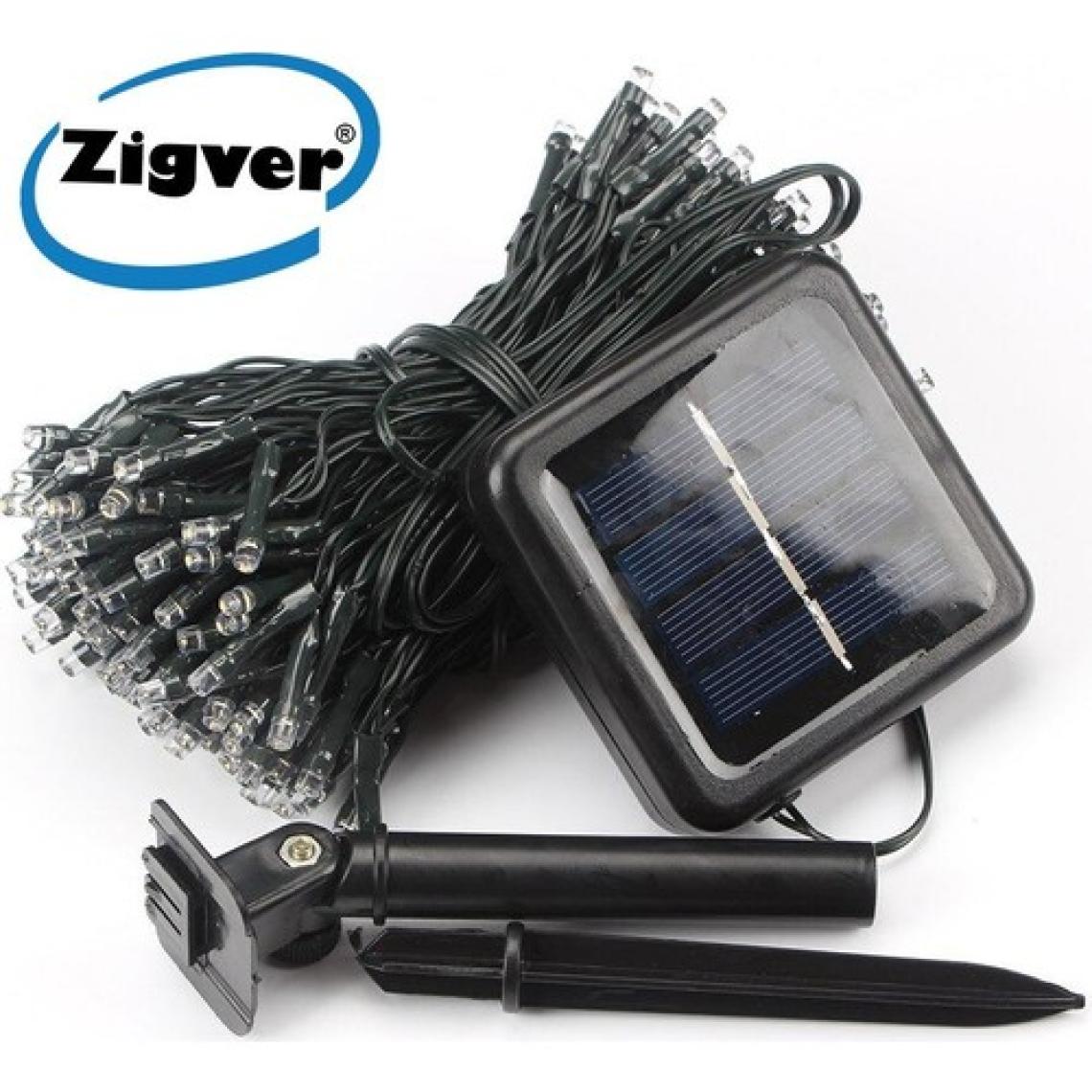 Zigver Solar Güneş Enerjili Dış Bahçe 8 Modlu 10METRE 100 LED Gün Işığı Aydınlatma