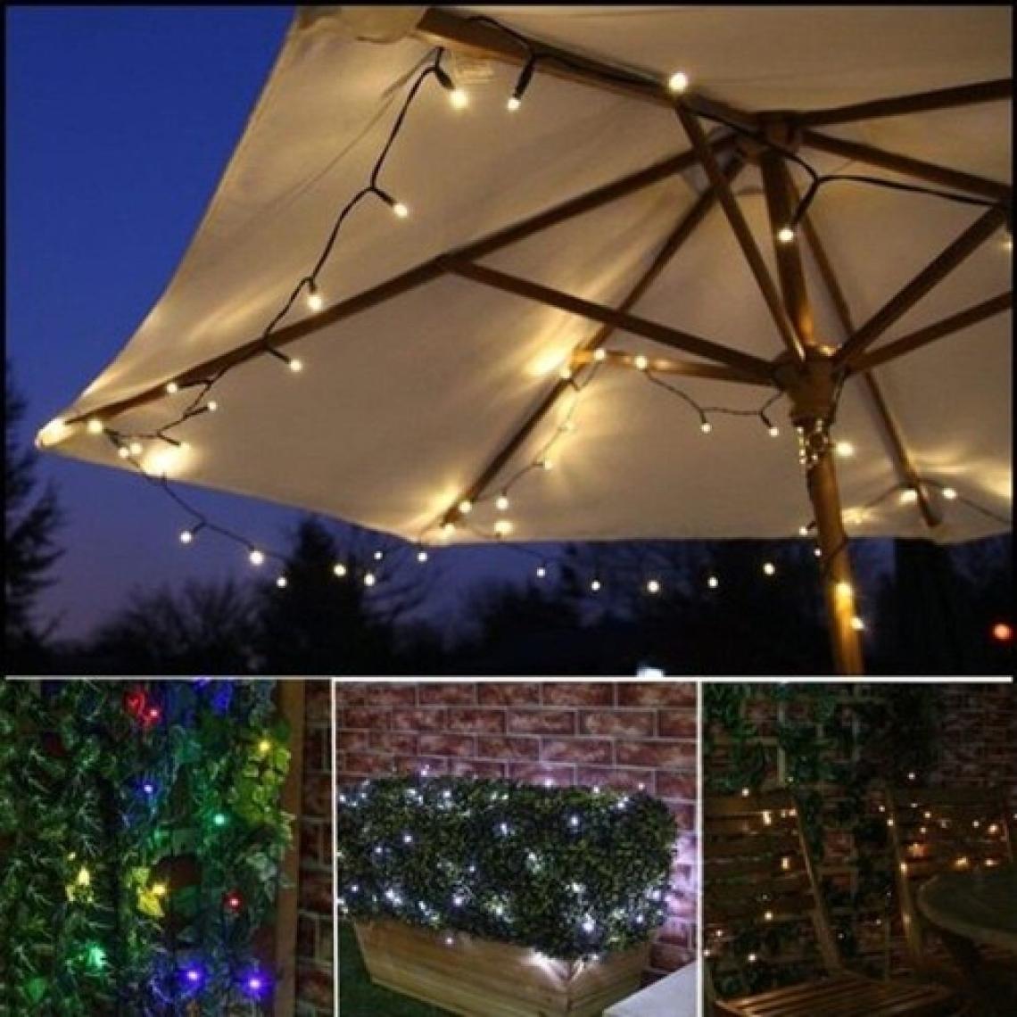 Zigver Solar Güneş Enerjili Dış Bahçe 8 Modlu 10METRE 100 LED Gün Işığı Aydınlatma