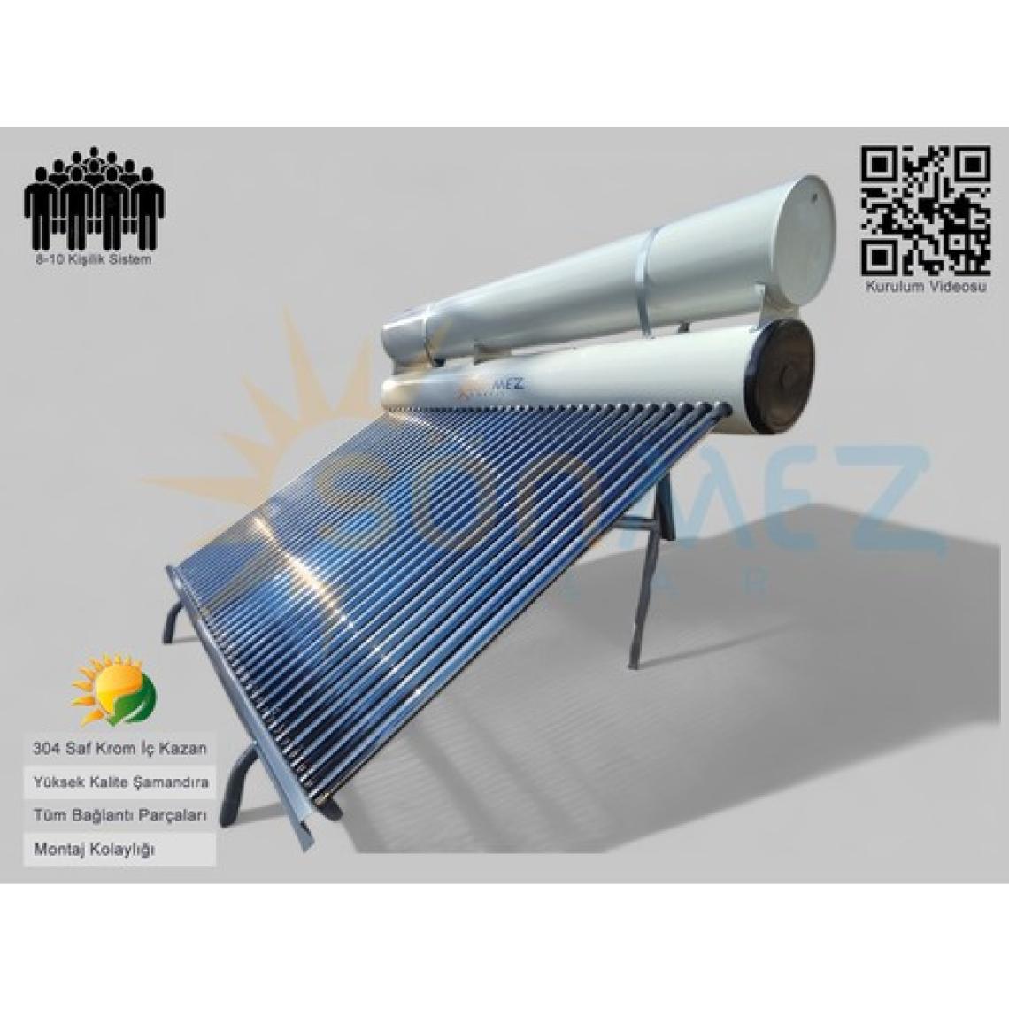Sönmez Solar Enerji 30X Vakum Tüplü Güneş Enerji Sıcak Su Sistemleri
