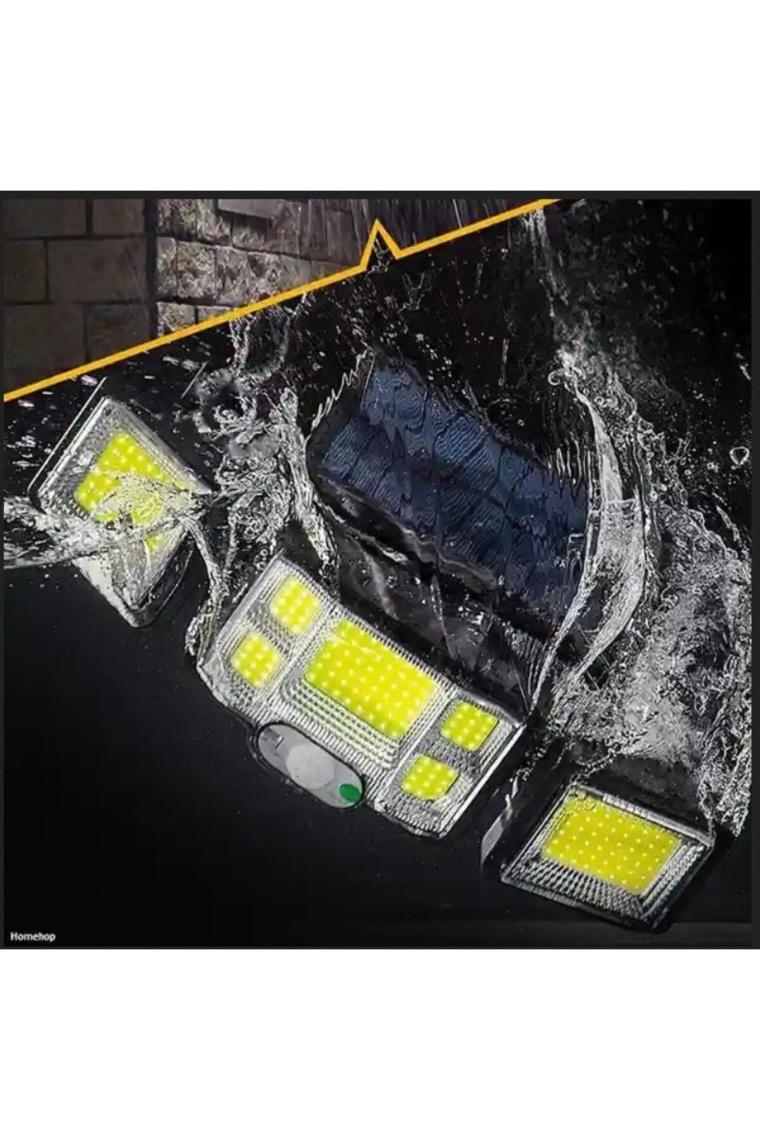 Sge Teknoloji 192 Cob LED Güneş Enerjili Hareket Sensörlü Kumandalı Bahçe Garaj Ev Aydınlatma Lambası Solar Işık