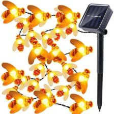 30 LED 4 Metre Güneş Enerjili Su Geçirmez Renkli LED Lamba Bahçe Teras Balkon Ağaç Solar Aydınlatma