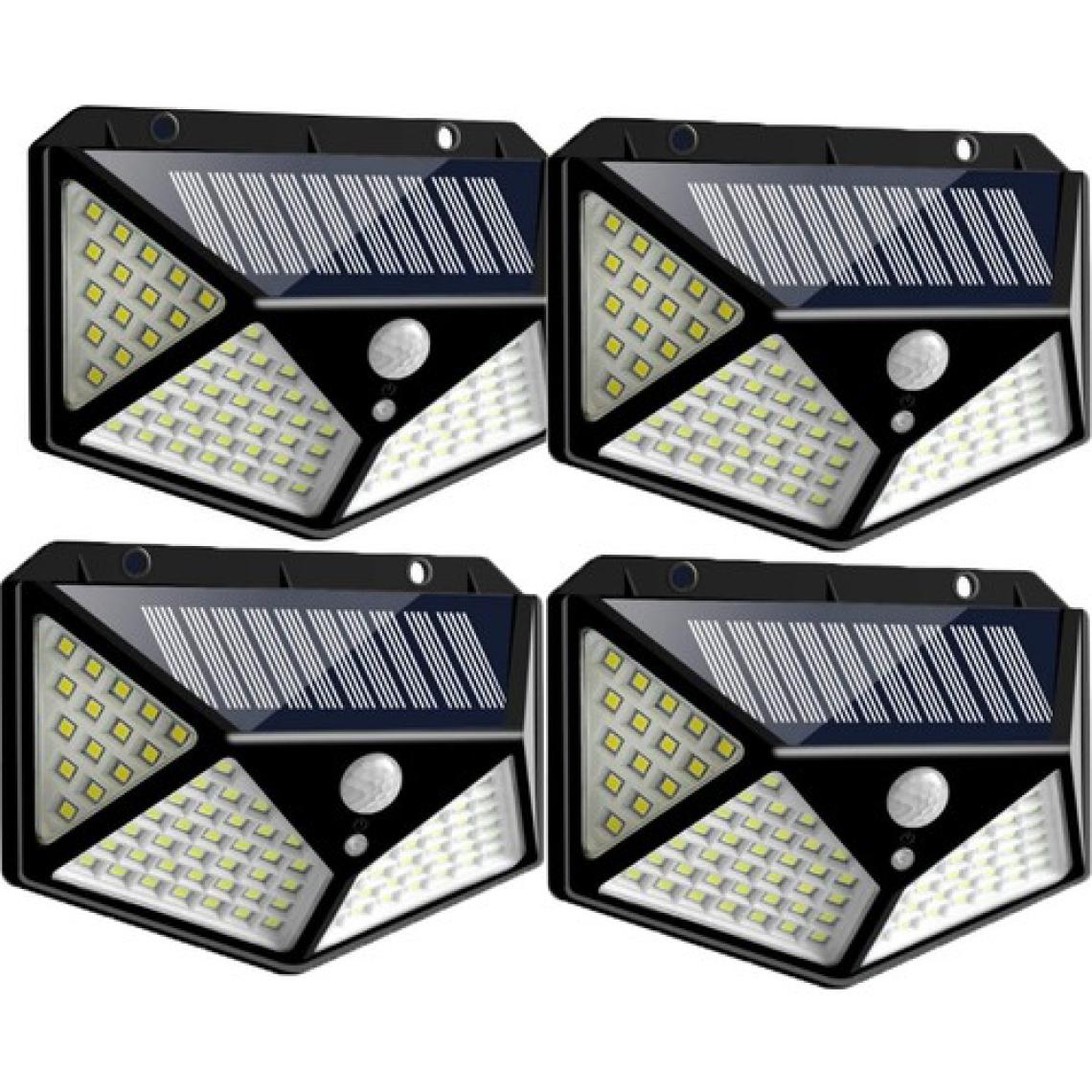 Mighty 4 Adet Solar Bahçe Lambası 100 Ledli Sensörlü Solar Lamba Güneş Enerjili Bahçe Aydınlatma