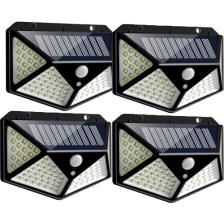 Mighty 4 Adet Solar Bahçe Lambası 100 Ledli Sensörlü Solar Lamba Güneş Enerjili Bahçe Aydınlatma