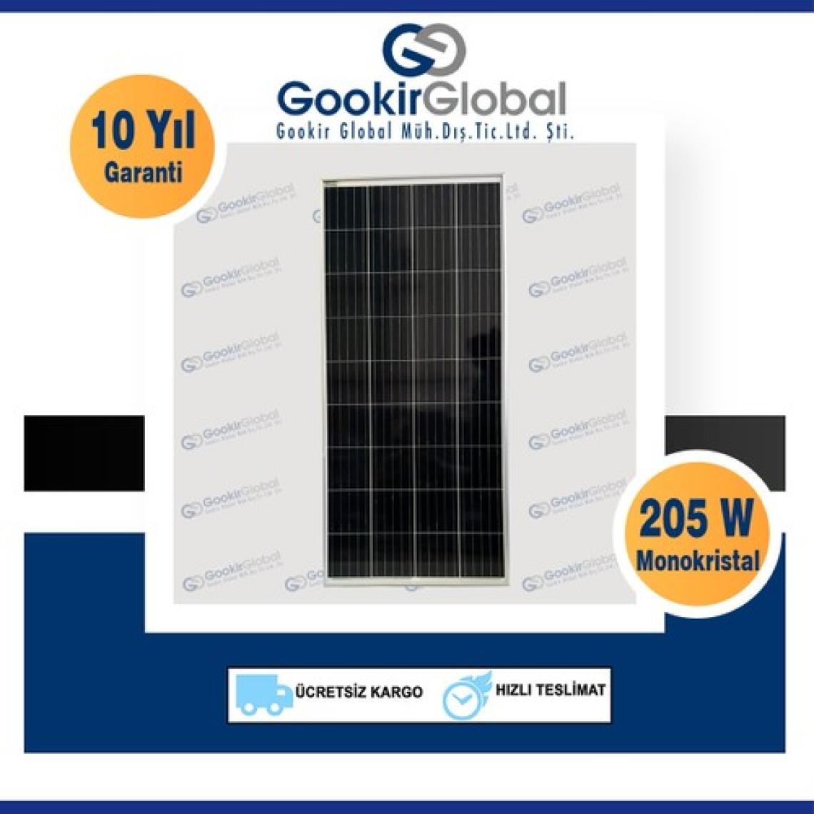 Gesper 205 Wattmonokristal Güneş Paneli