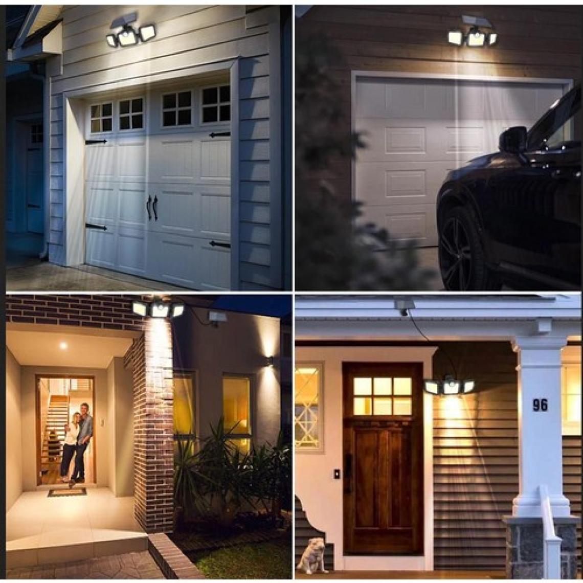 Greentech Güneş Enerjili Hareket Sensörlü, 3 Taraflı 171 Cob Led Aydınlatma / GT-SL15