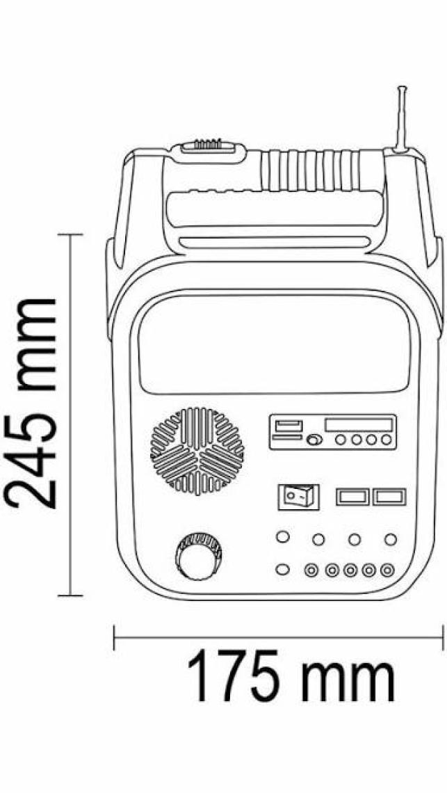 Forlife FL-3275 120W 6500K Beyaz Solar Işıldak Paketi