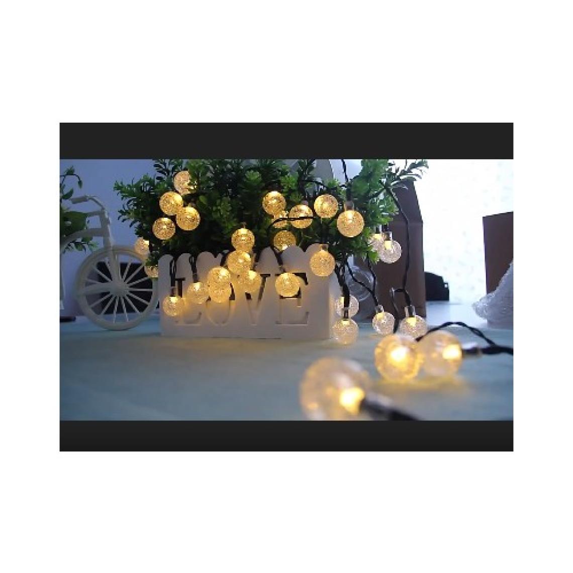Schulzz 30 LED 6 M Güneş Enerjili Gün Işığı 8 Mod LED Bahçe Teras Balkon Ağaç Solar Aydınlatma