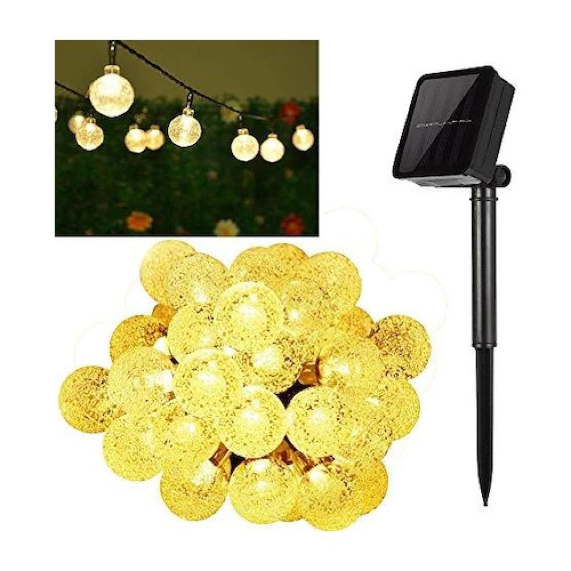 Schulzz 30 LED 6 M Güneş Enerjili Gün Işığı 8 Mod LED Bahçe Teras Balkon Ağaç Solar Aydınlatma