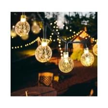 Schulzz 30 LED 6 M Güneş Enerjili Gün Işığı 8 Mod LED Bahçe Teras Balkon Ağaç Solar Aydınlatma