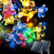Miletus Güneş Enerjili LED Bahçe Aydınlatması 5m Renkli Kiraz(Rgb)  Solar LED Lamba Güneş Enerjili LED Lamba