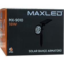 Maxled MX-9010 18W LED Solar Kazıklı Bahçe / Çim Armatürü Amber