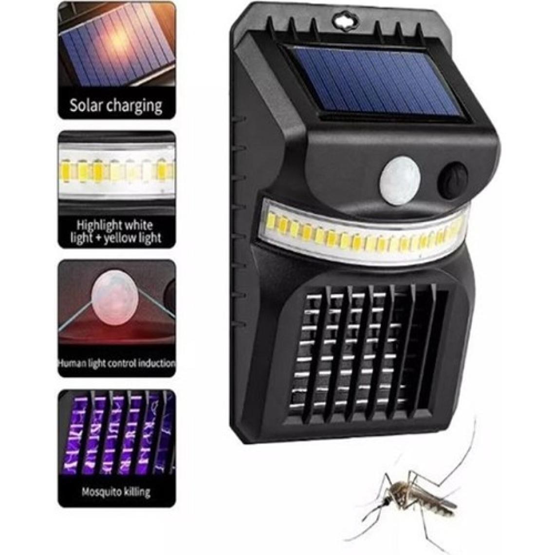 Gaman W-792 Sensörlü 3 Mod Bağ Bahçe Için Güneş Enerjili Solar Lamba Güneş Enerjili Sinek Öldürücü Cız Ultraviyole