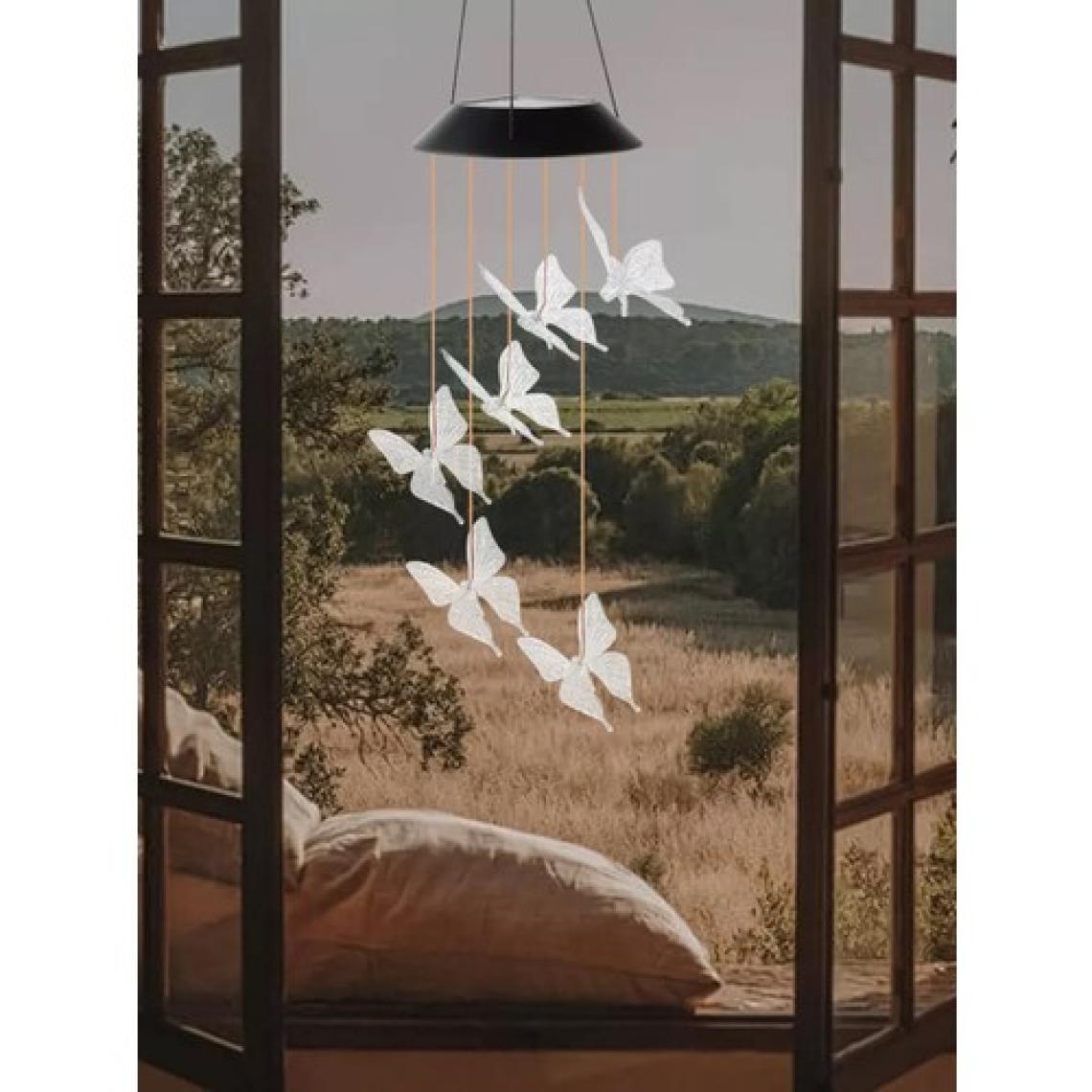Greentech Güneş Enerjili Renk Geçişli Kristal Kelebek Aydınlatma / GT-SL08