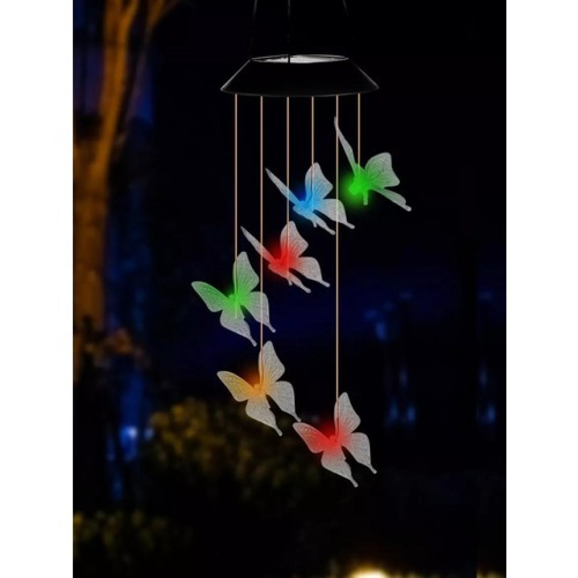 Greentech Güneş Enerjili Renk Geçişli Kristal Kelebek Aydınlatma / GT-SL08