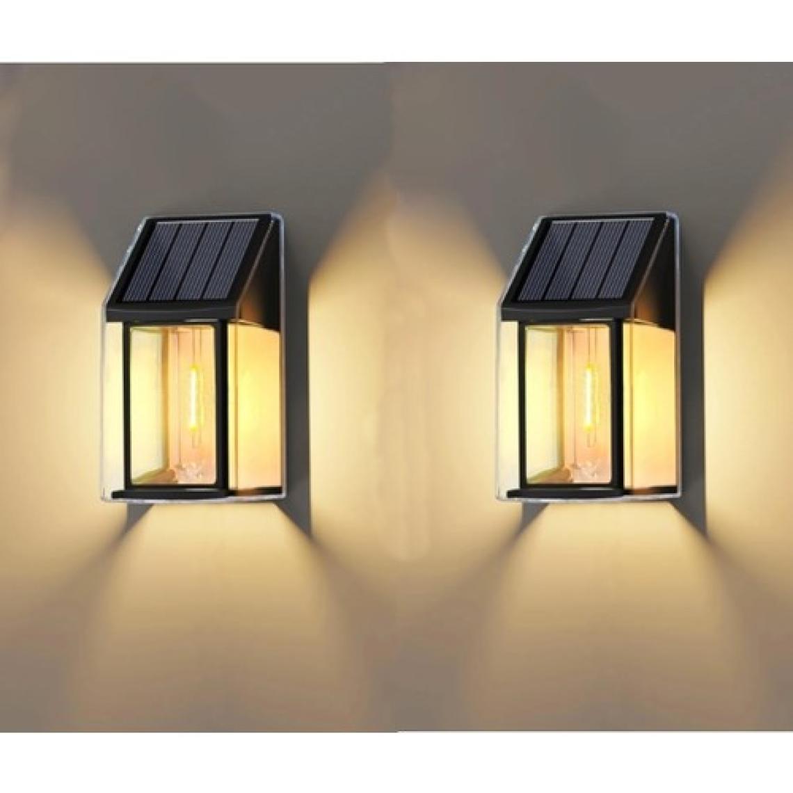 Gaman Sl-08 2 Adet Dekoratif Bağ Bahçe Balkon Dış Mekan İçin Solar Güneş Enerjili Dekoratif Lamba - Aydınlatma