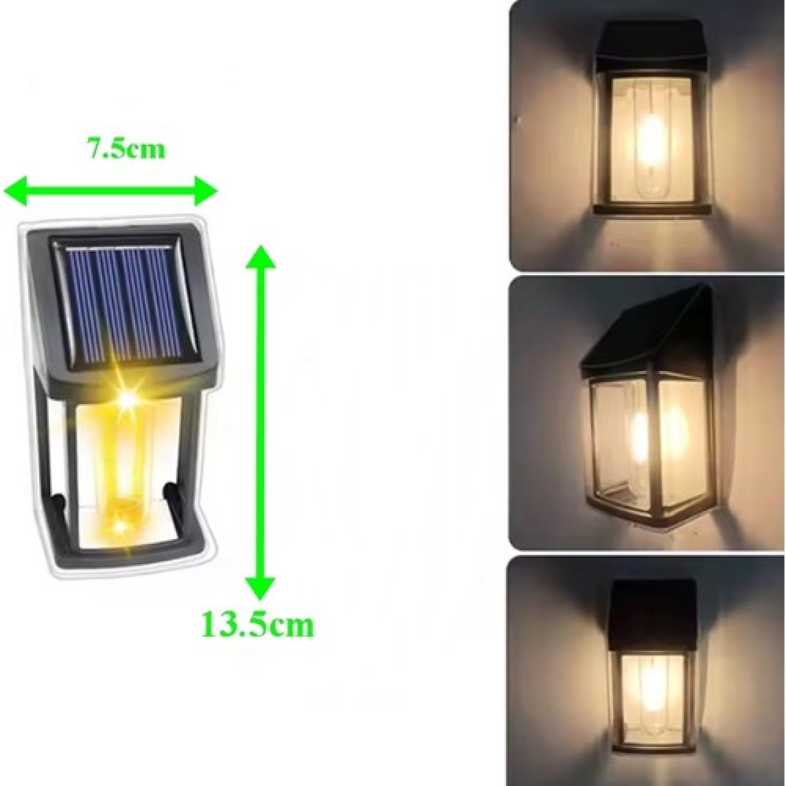 Gaman Sl-08 2 Adet Dekoratif Bağ Bahçe Balkon Dış Mekan İçin Solar Güneş Enerjili Dekoratif Lamba - Aydınlatma
