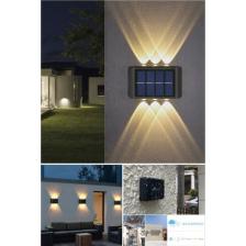 BSSM Modern 6ledli  Solar Duvar Lamba Dekorasyon Aydınlatma Aplik Güneş Enerji Gün Işığı 2 Li Set