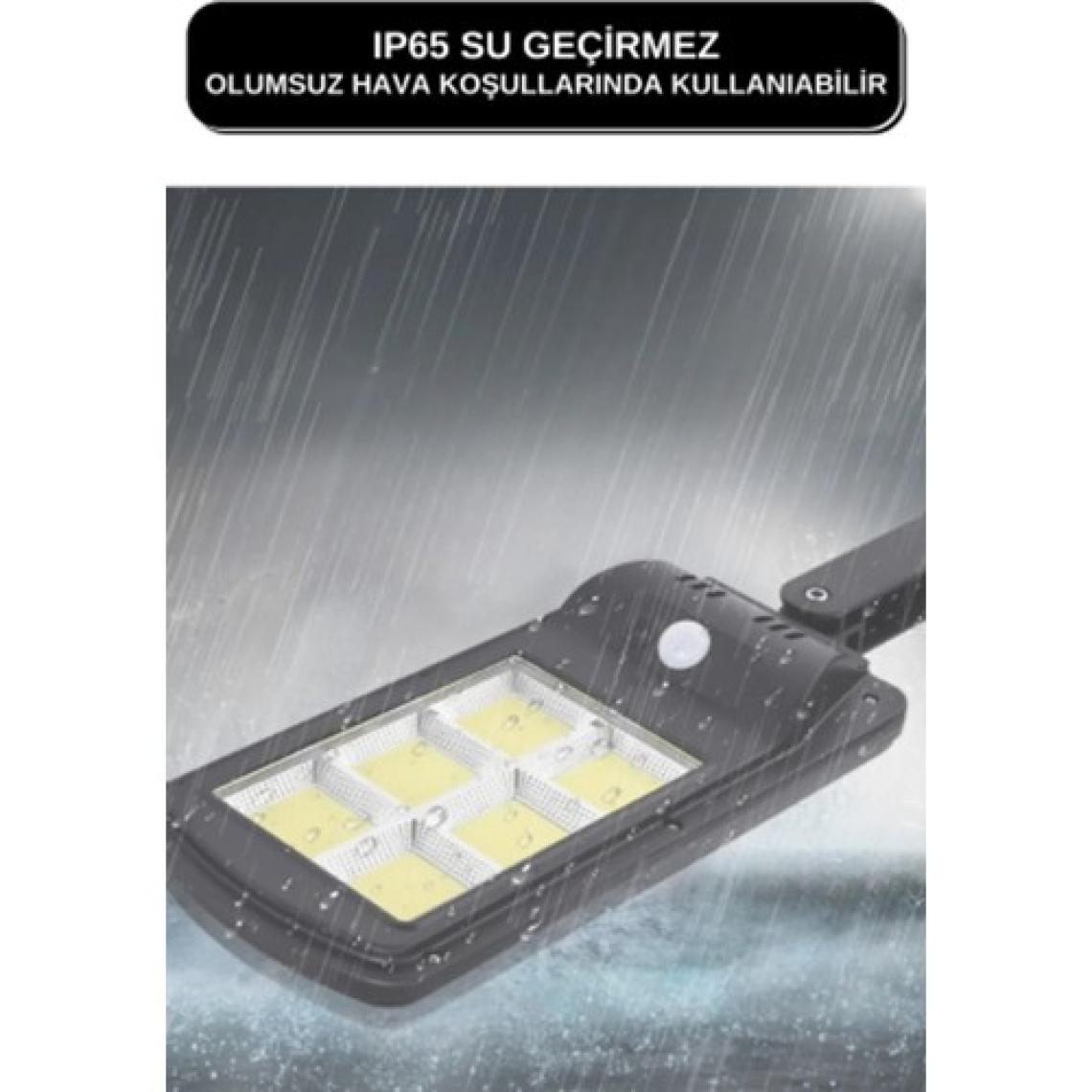 Miomi Solar Güneş Enerjili LED Bahçe Aydınlatması 120 Ledli 3 Modlu Hareket Sensörlü Su Geçirmez Lambası