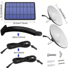 Exeo Solar LED Aydınlatma Güneş Enerjili 2 Li Lamba Sarı Işık