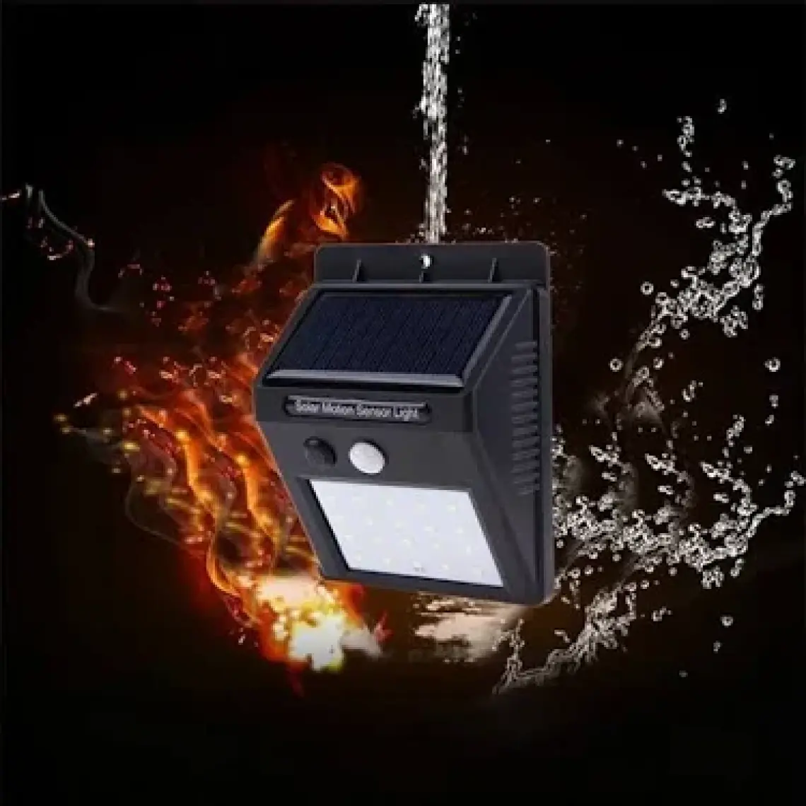 Fujika 1W Güneş Enerjili 20 Ledli Bahçe Aydınlatma Solar Dış Mekan Lambası Hareket Sensörlü