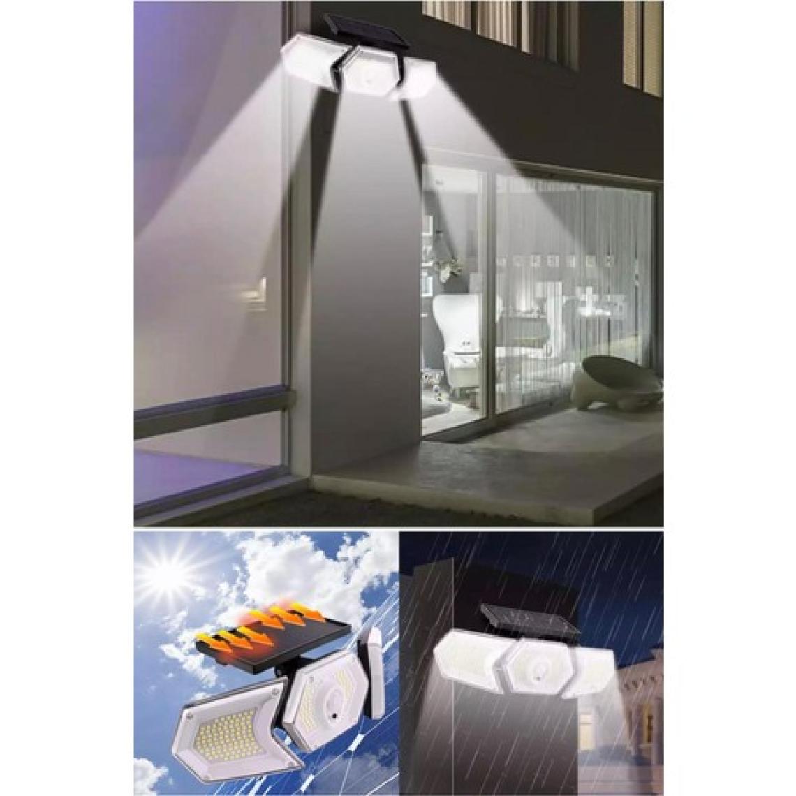 Technosmart 254 Ledli Hareket Sensörlü Solar Projektör Güneş Enerjili LED Bahçe Lambası Şarj Olan