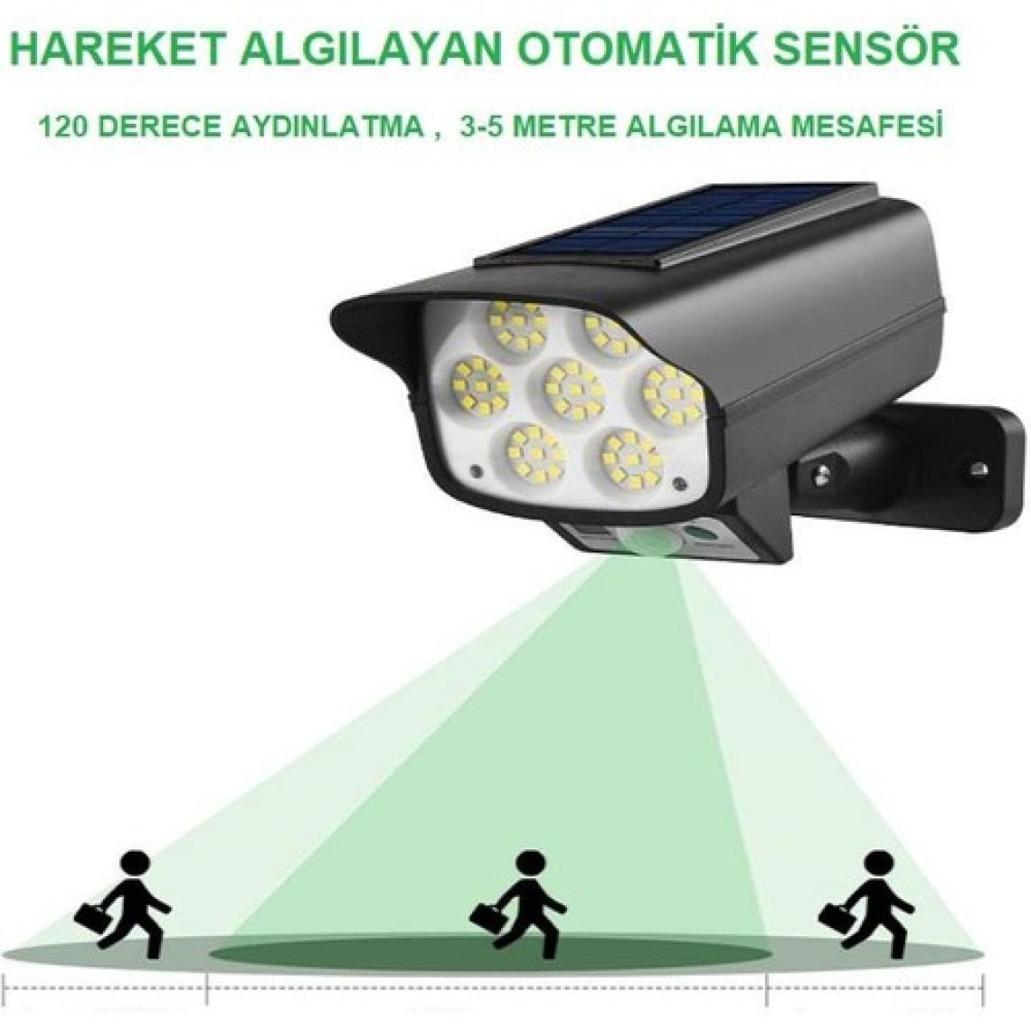 Upway Sahte Kamera Görünümlü Güneş Enerjili 63 LED Solar Lamba Aydınlatma