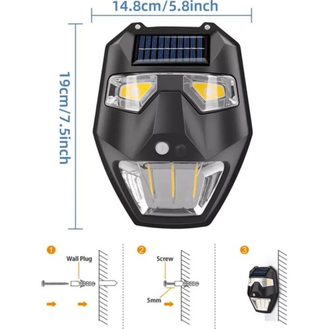 Greentech Güneş Enerjili - Yüz Görünümlü Led Aydınlatma / GT-SL19