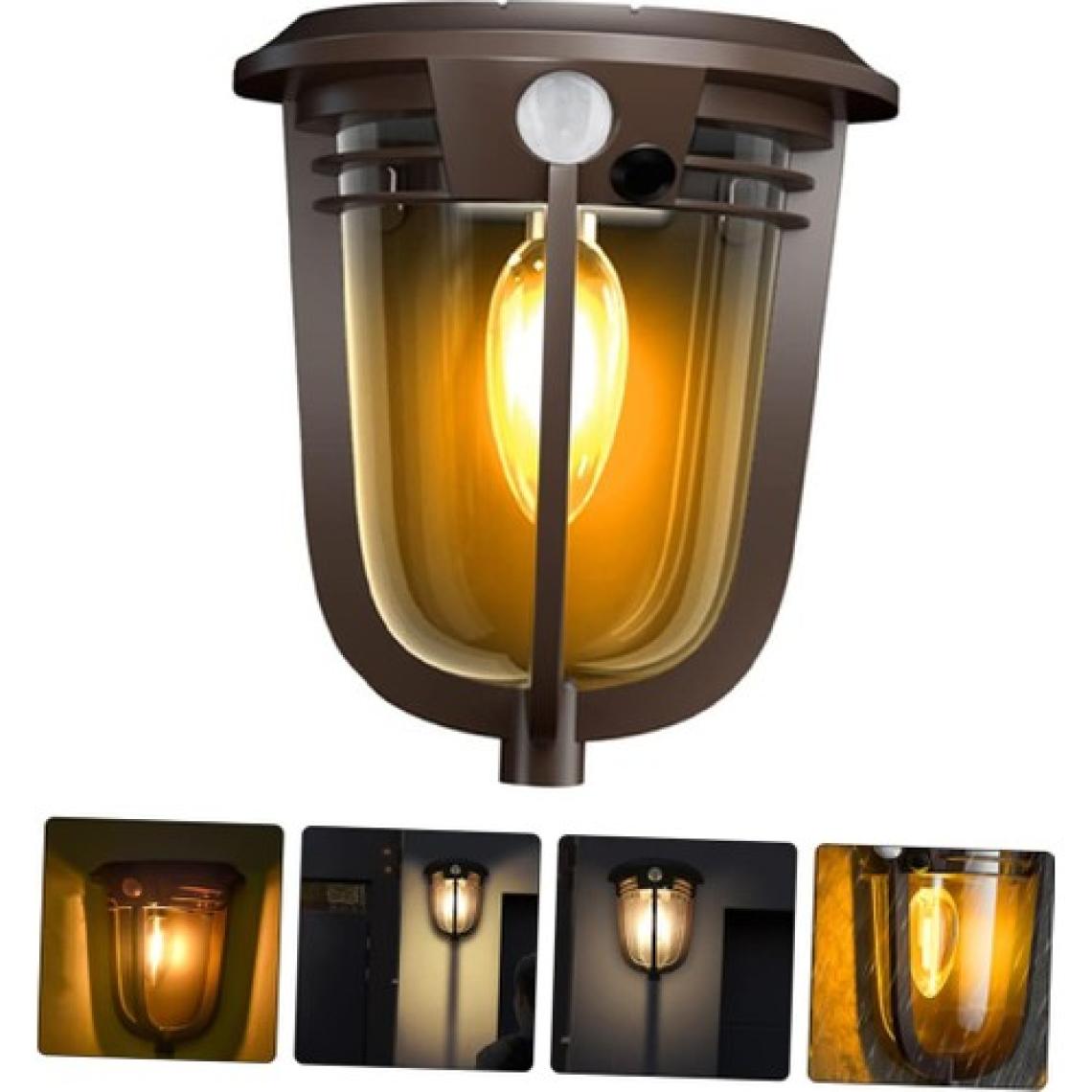 Greentech Güneş Enerjili Hareket Sensörlü, Cob Led Duvar Aplik / GT-SL18